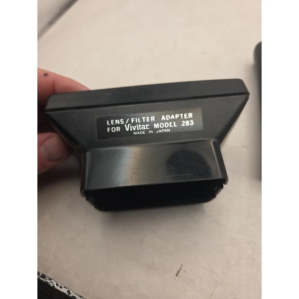 Vintage Vivitar Variable Angle Lens Kit For Model 283 Black Case W/ Instructions